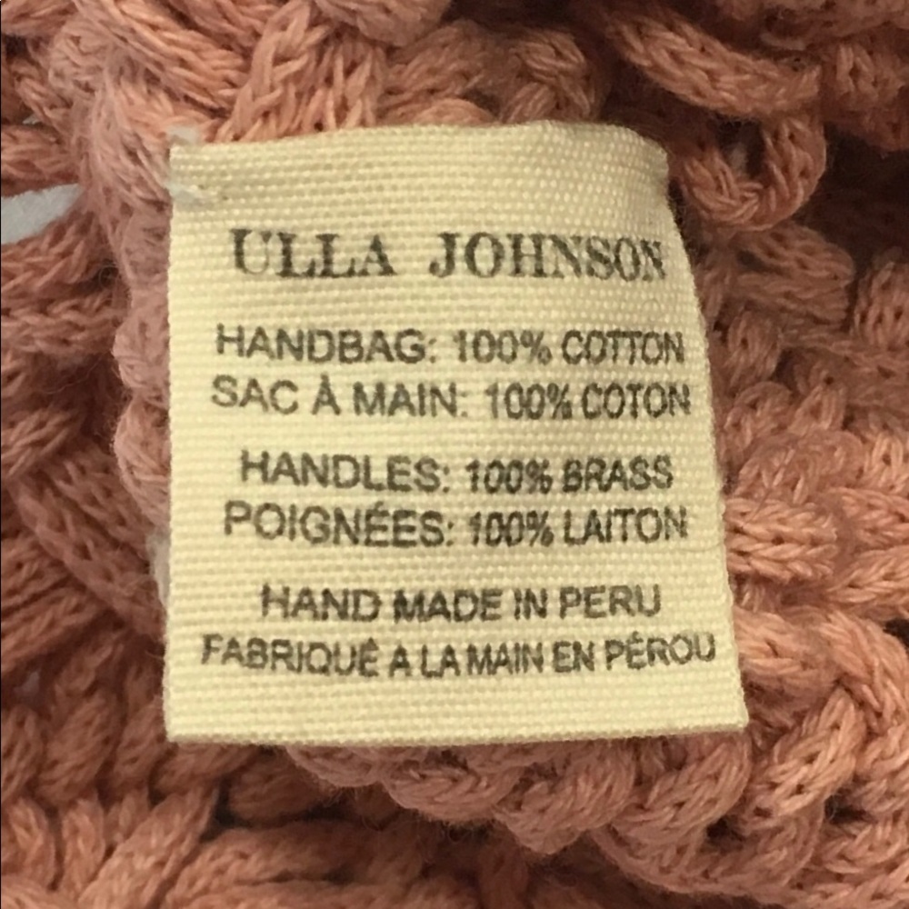 ULLA JOHNSON WOMAN   LIA CROCHETED  COTTON TOTE - Picture 7 of 7